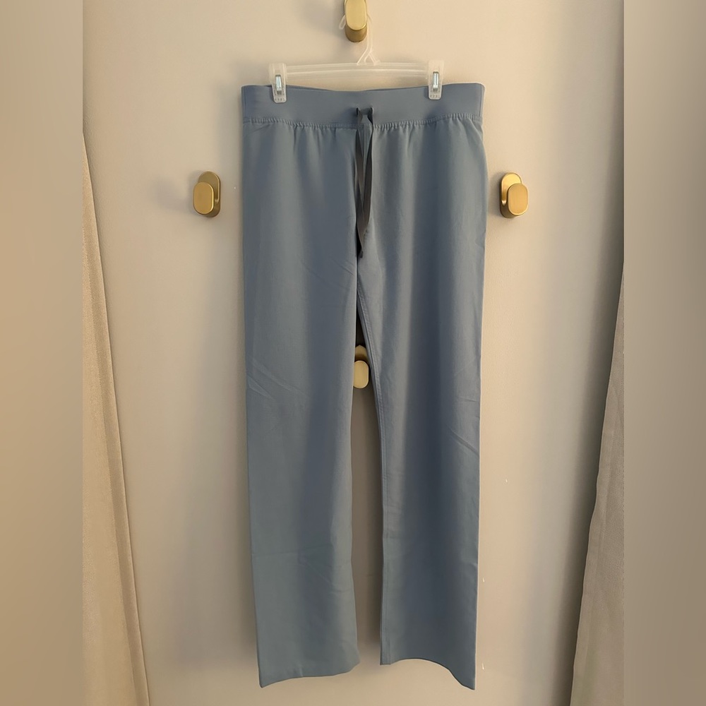 Figs Livingston Basic Scrub Pants - Dusty Blue - Size Medium/Tall